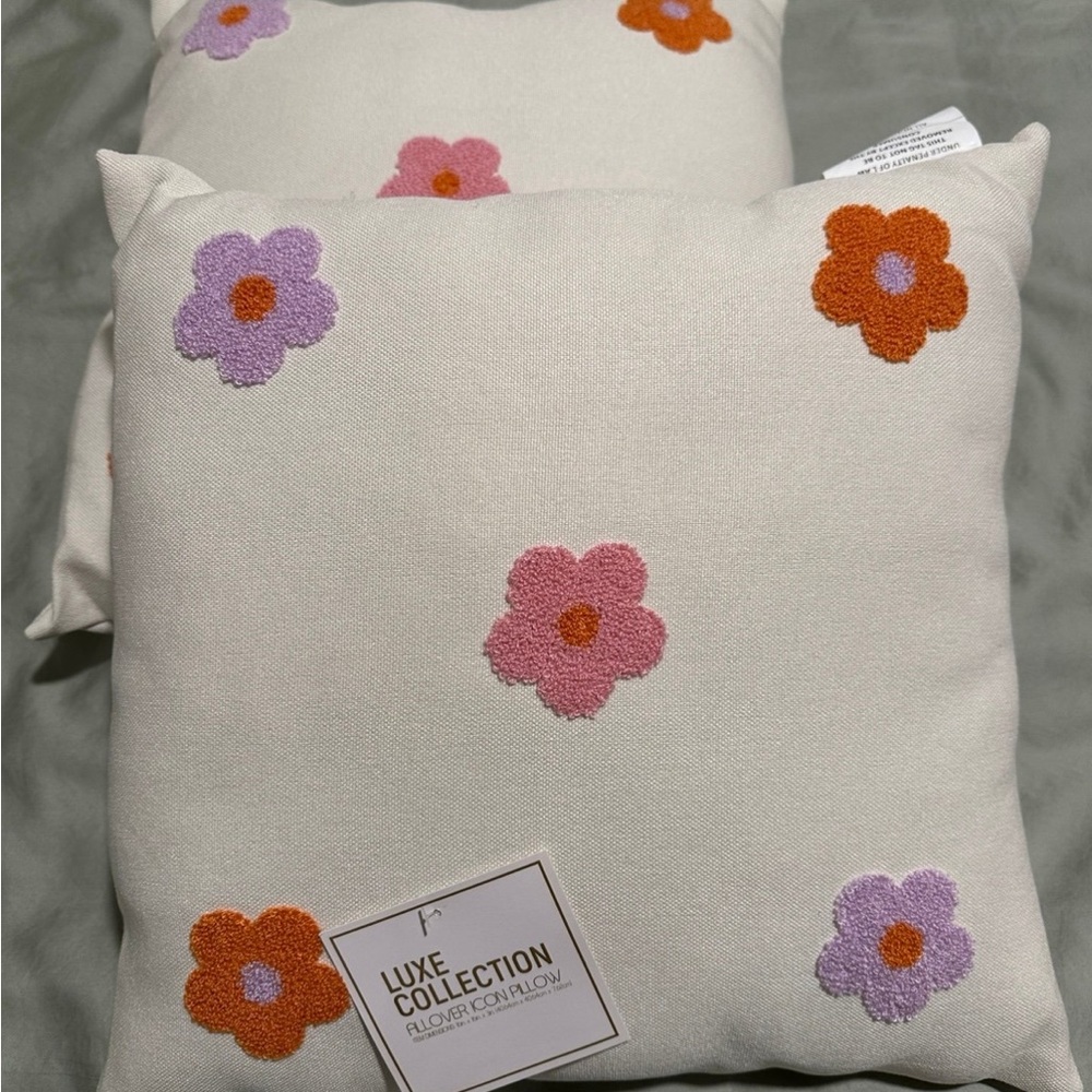 Floral Throw Pillow